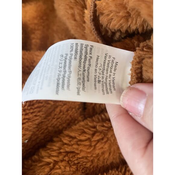 J. Crew Sherpa Jacket WOMENS M Pullover 1/4 Snap Thermal Pockets Boxy #AP705 - Picture 5 of 6